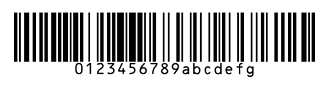 Capture d’écran du code 128.