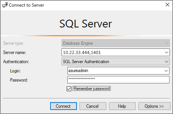 connecter ssms