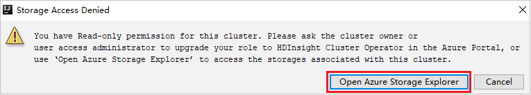 IntelliJ IDEA Storage Access Denied button.