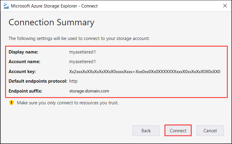 Configurer l’Explorateur Stockage 5