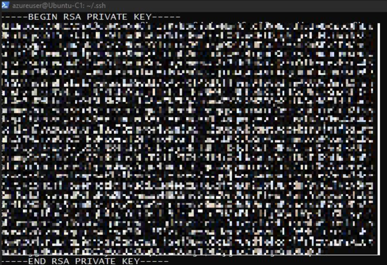 Capture d’écran du format de clé privée SSH pris en charge