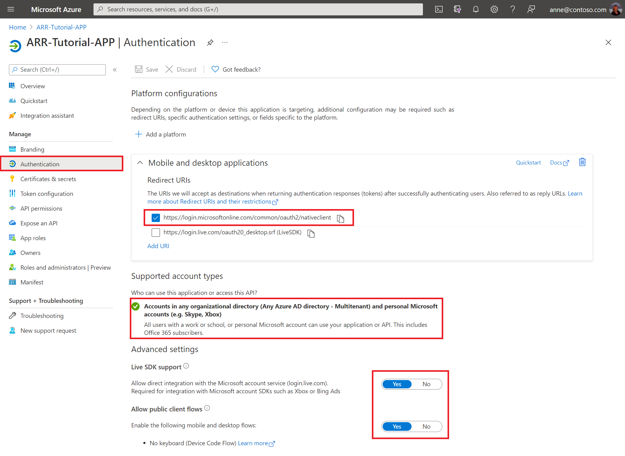 Configuration de l’authentification