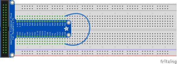 Diagramme montrant un circuit qui connecte une broche de mise à la terre à la broche 21.