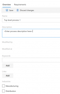 Process properties.