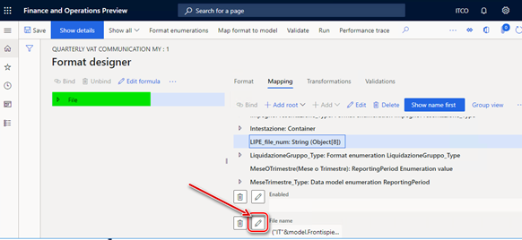 Edit formula for name of the file with number sequence name.