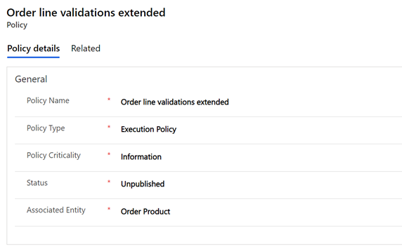 Exemple de stratégie « Validations de ligne de commande étendues ».