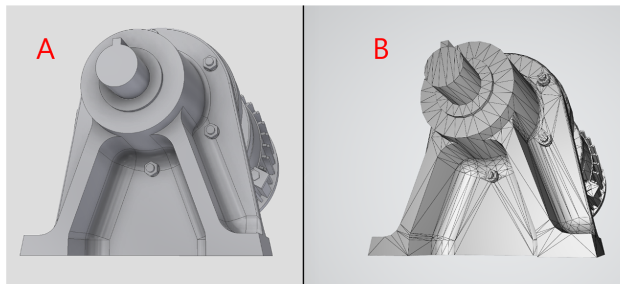 Géométrie paramétrique versus polygonale.