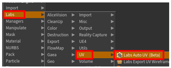 Commande Labs AutoUV.