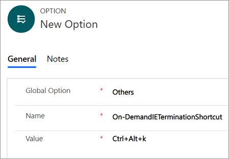 Modifier On-DemandIETerminationShortcut.