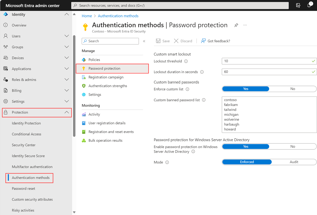 Personnaliser la stratégie de verrouillage intelligent Microsoft Entra dans le centre d’administration Microsoft Entra