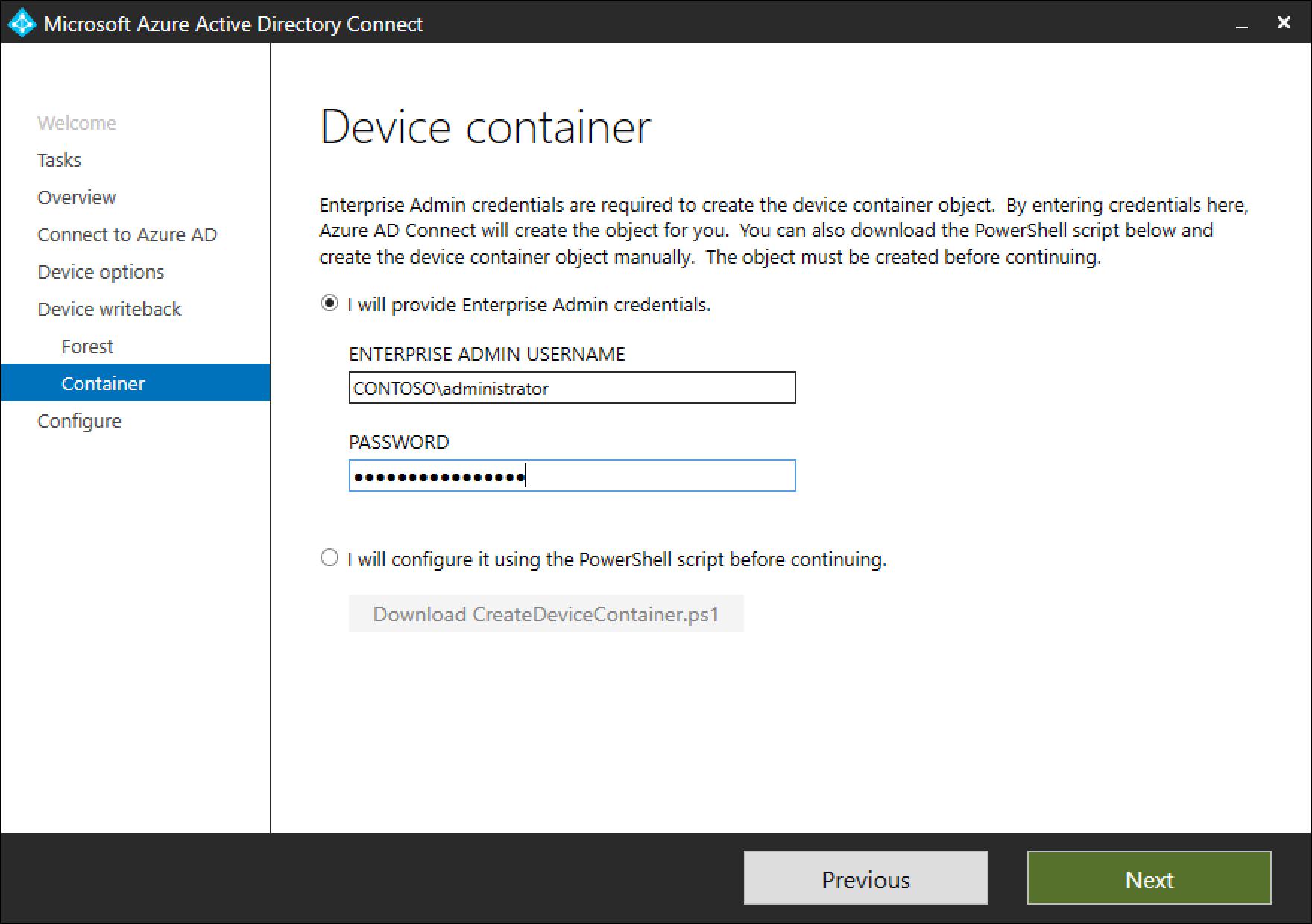 Préparer la forêt Active Directory