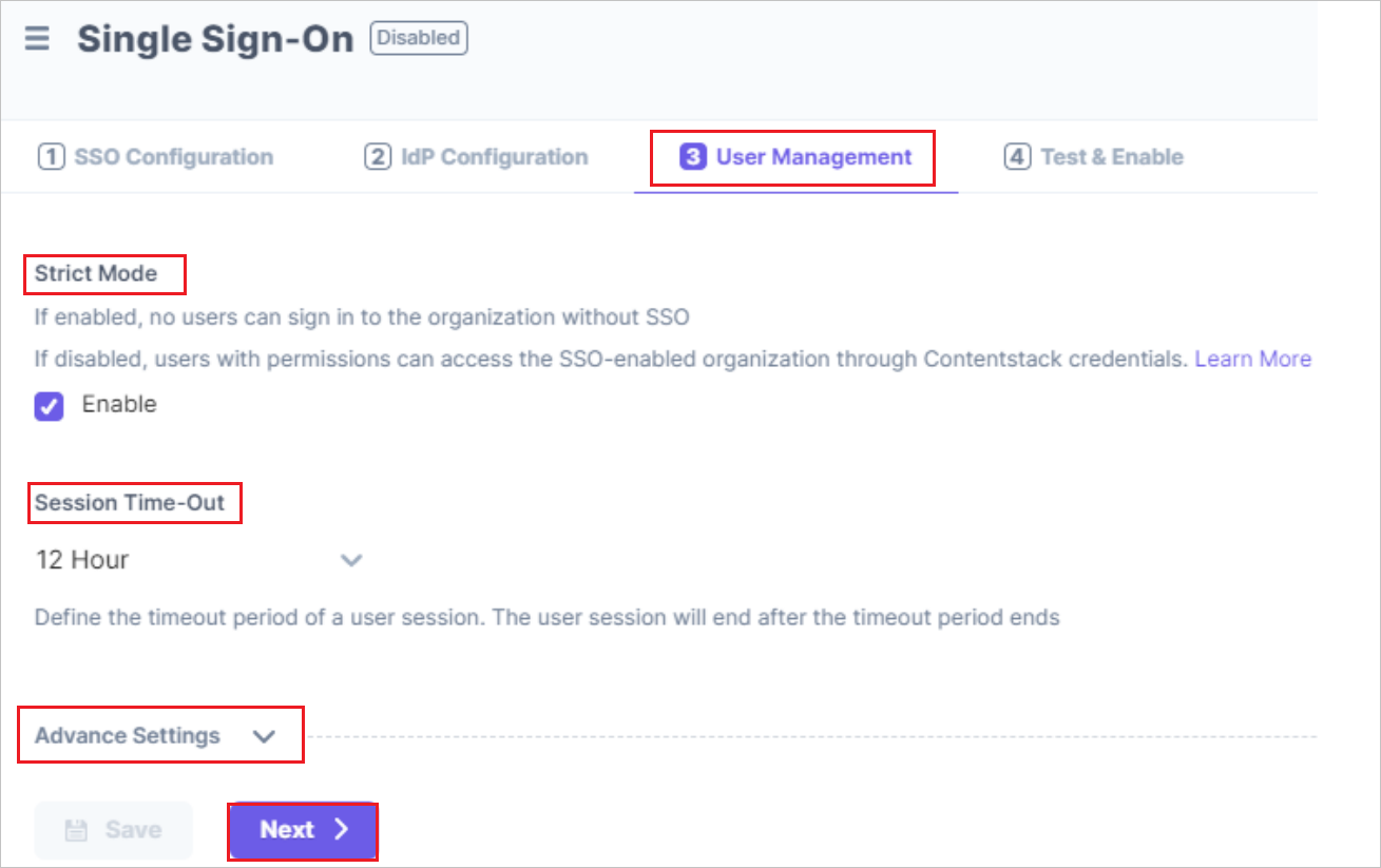 Capture d’écran montrant la section Gestion des utilisateurs.