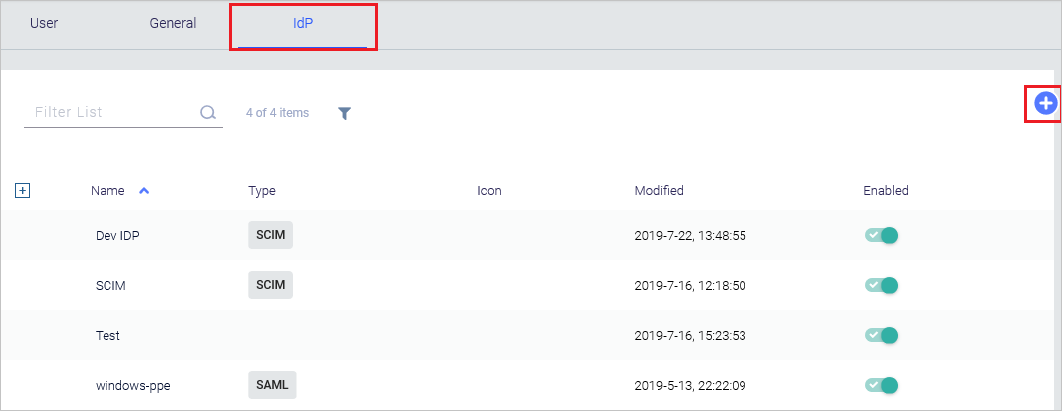 Ajouter IdP Meta Networks Connector