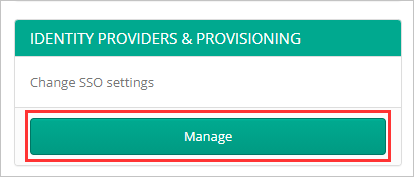 Capture d’écran de la configuration du locataire Peripass