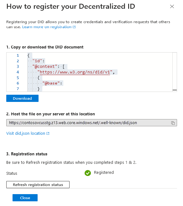 Capture d’écran montrant un fichier did.json.