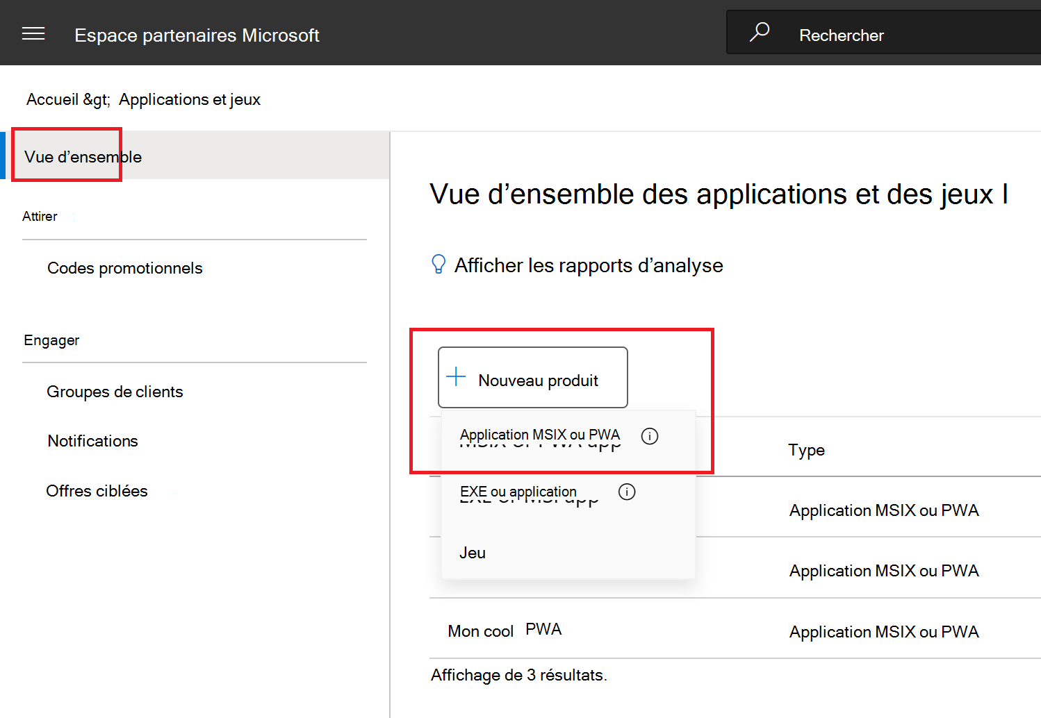 Créer une réservation d’application dans l’Espace partenaires Microsoft