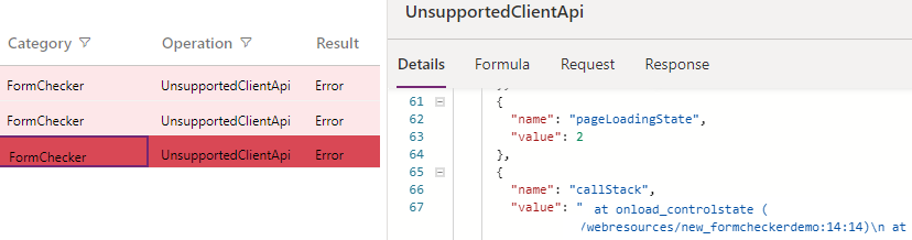 API client non prise en charge