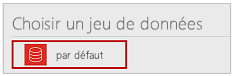 Sélectionner un jeu de données.