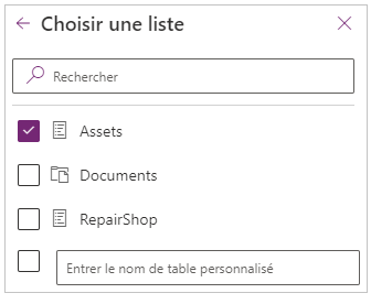 Sous Choisir une liste, cochez les cases des listes que vous souhaitez utiliser, puis sélectionnez Se connecter.