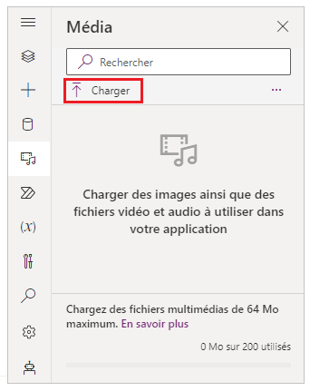 Charger des supports multimédias.