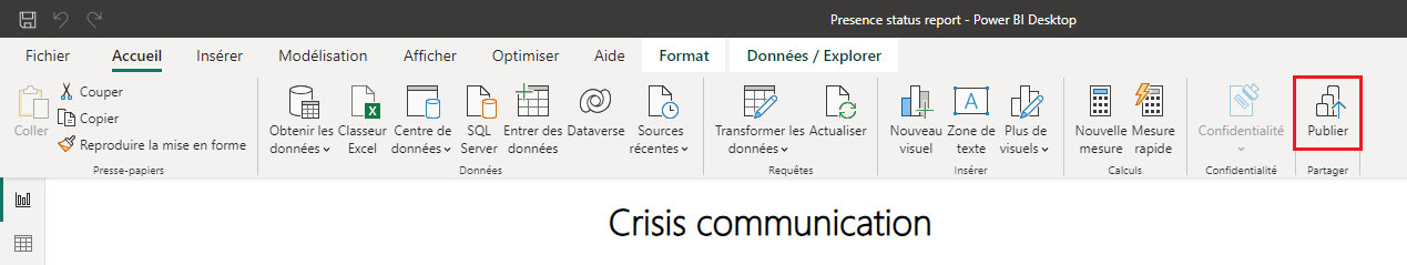 Publier un rapport Power BI.