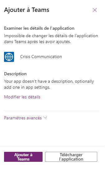 Télécharger l’application.