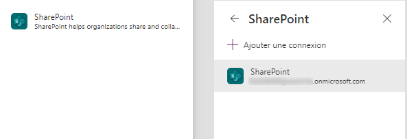 Connexion SharePoint.