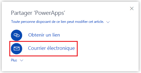 Partager par e-mail.