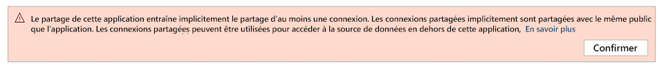 Avertissement d’autorisation implicite.