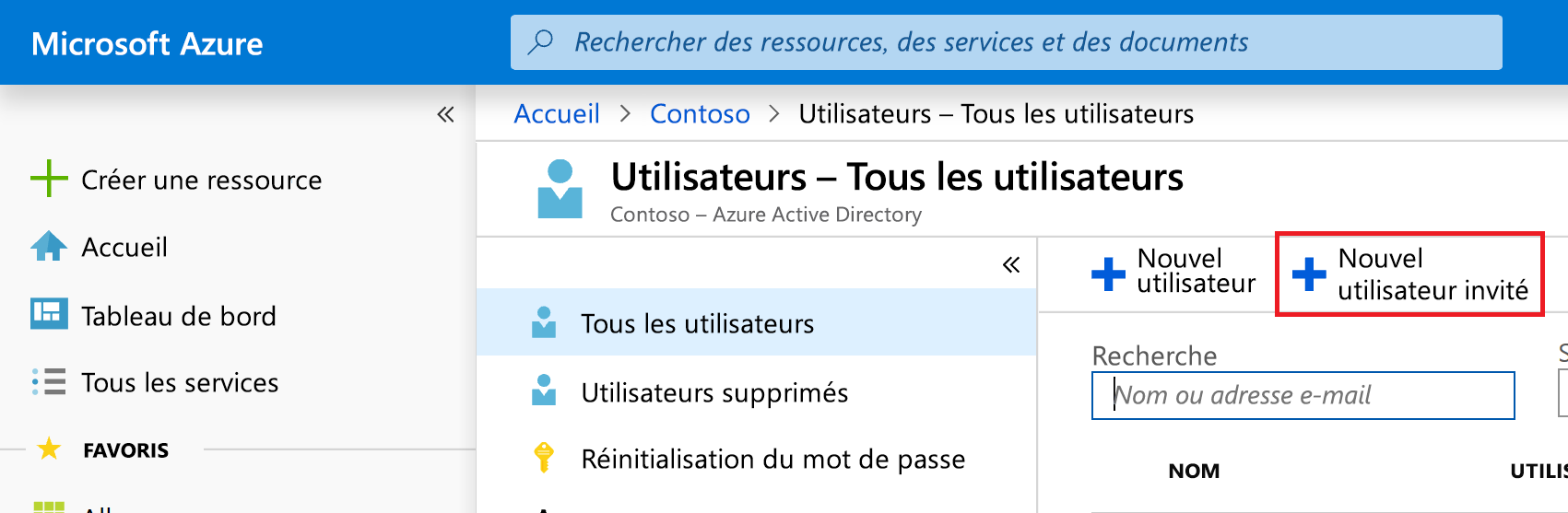 Ajoutez un invité dans Microsoft Entra ID.