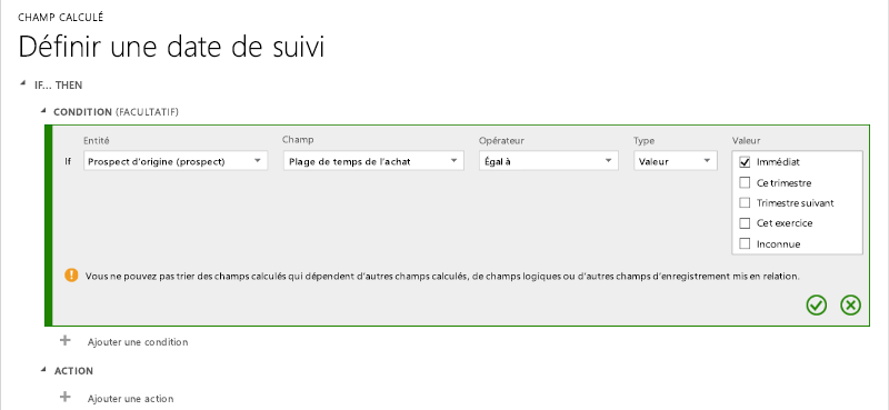 Date de suivi d’une opportunité dans Dynamics 365 un.