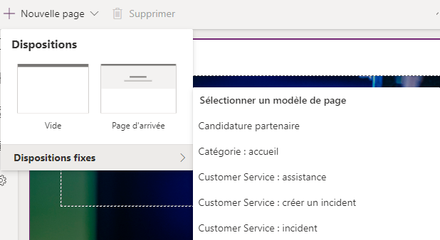 créer une page Web.