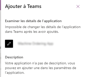 Ajouter à Teams.