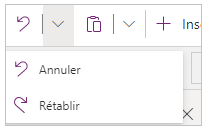 Annuler et refaire.
