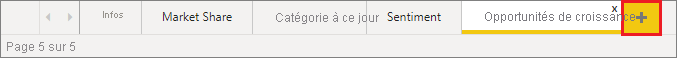 La capture d’écran montre comment créer une nouvelle page de rapport pour l’info-bulle.