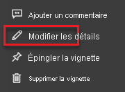 Modifier les détails