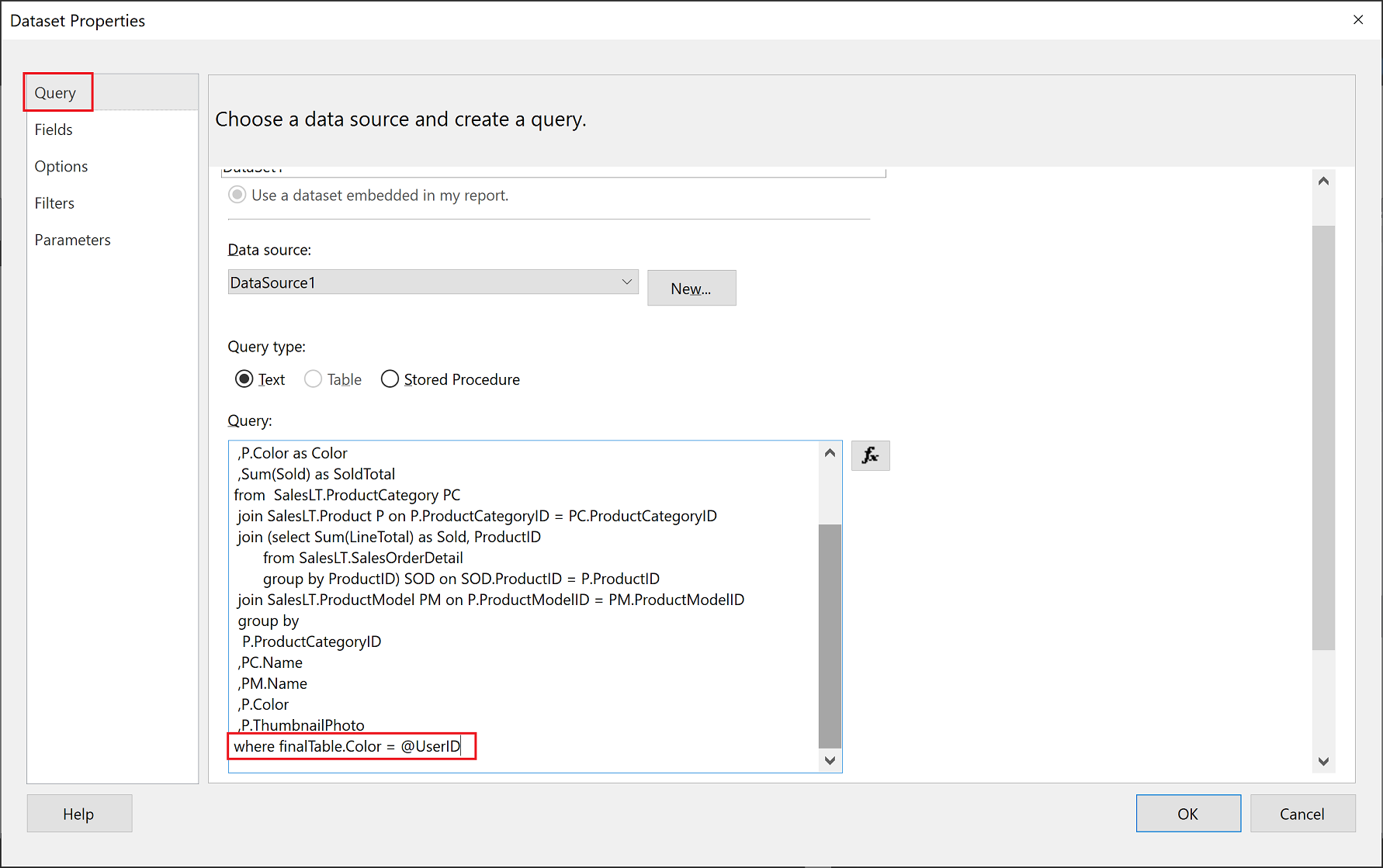 Modification de requêtes du Générateur de rapports Power BI