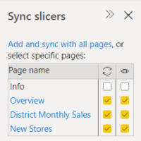 Capture d’écran de Sélectionner des pages dans Synchroniser les segments