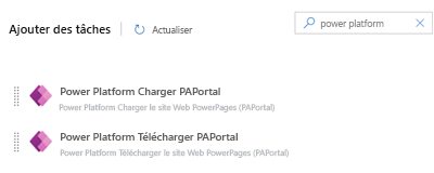 Tâches Microsoft Power Platform Azure DevOps.
