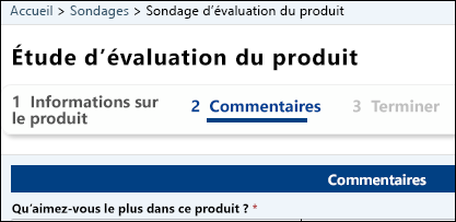 Suivre la progression à l’aide d’un numéro d’étape