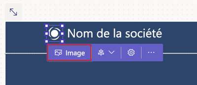 Le bouton Image.