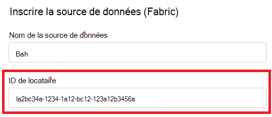 Capture d’écran montrant l’expérience d’inscription pour Power BI interlocataire.