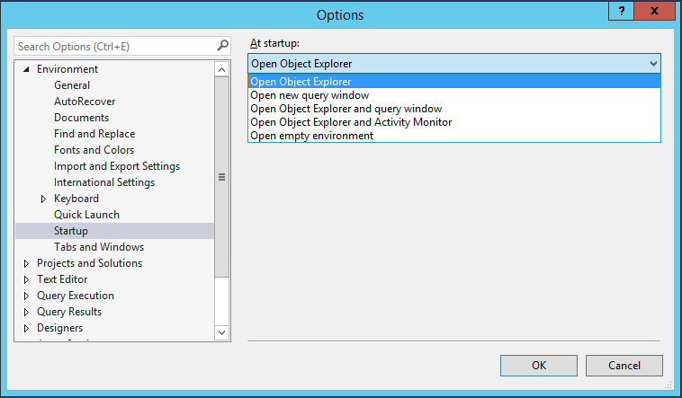 Modifier les options de démarrage