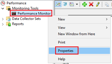 Capture d’écran montrant l’analyseur de performances.