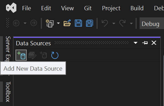 Ajouter une nouvelle source de données dans Visual Studio