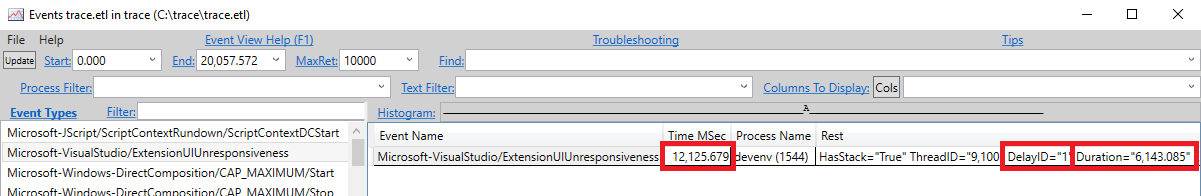 Calcul du délai de l'interface utilisateur