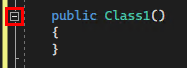 Capture d’écran du bouton Réduire en plan dans la barre d’outils Éditeur de texte dans Visual Studio 2022.