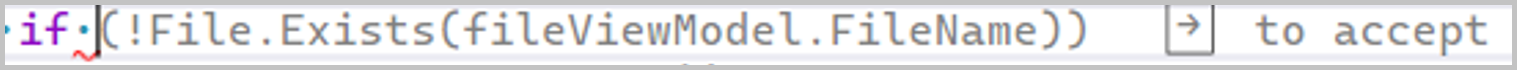 Capture d’écran du menu Paramètres pour modifier la flèche droite pour accepter la saisie automatique en ligne entière.