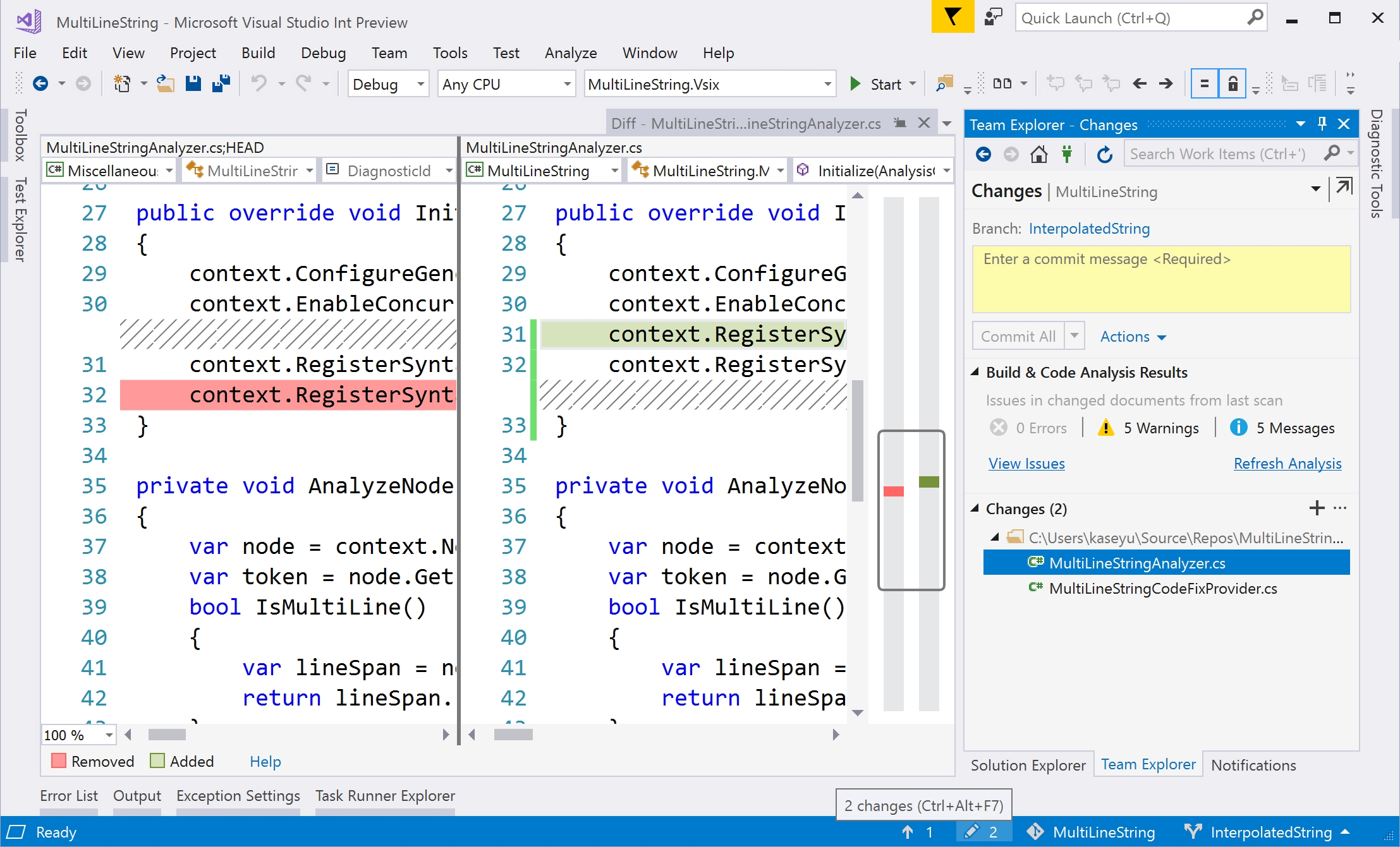 dans Visual Studio