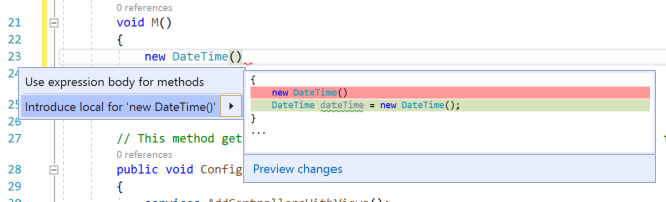 Introduire une variable locale